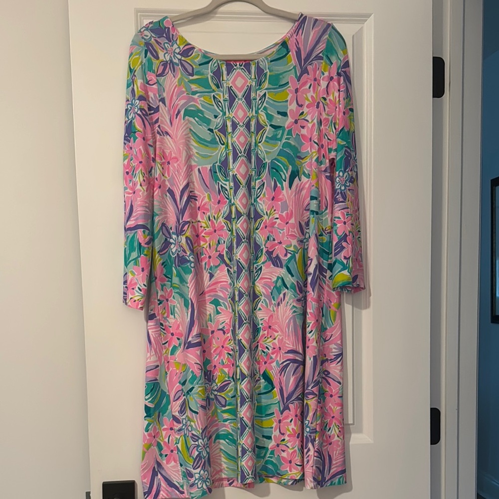 Floral Pink and Green Dress Lily Pulitzer